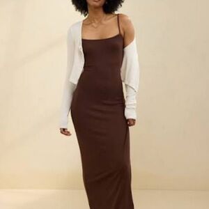 AERIE - oh so soft Brown Maxi Dress XS